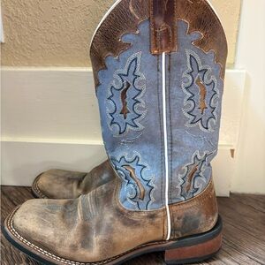 Laredo Brown Boot with Teal Floral Lining